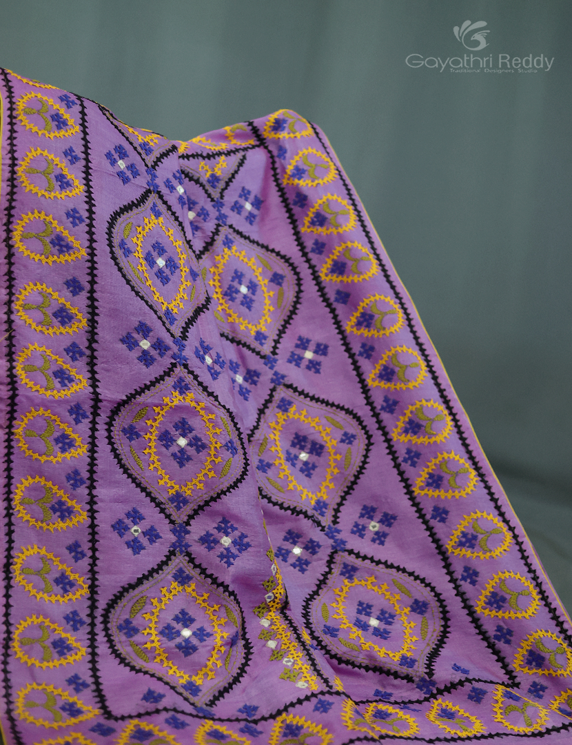 PURE DESI TUSSAR HAND KUTCH WORK-TS733