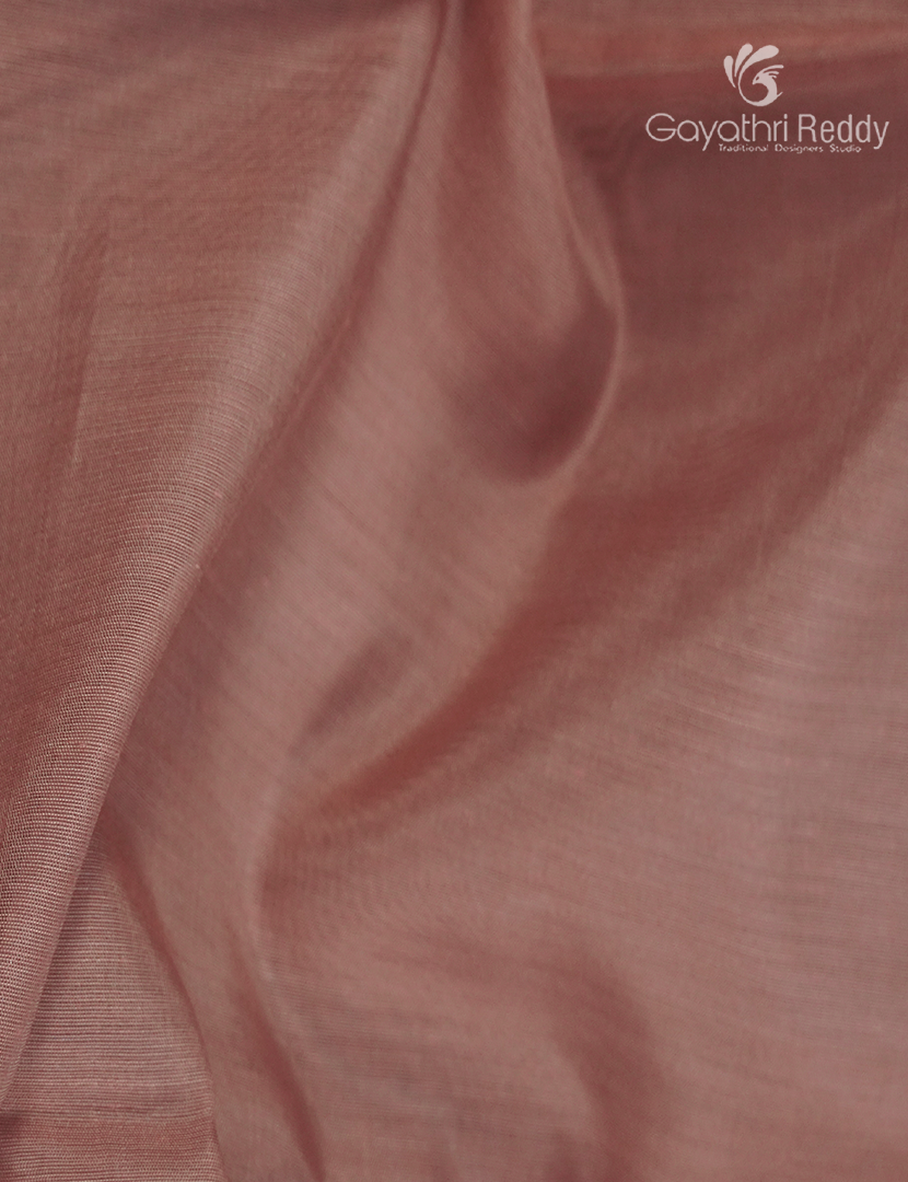 Pure Kanchipuram Sico Saree in Pastel Blush Pink and Red