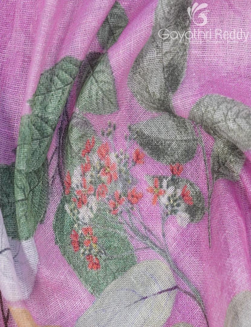 PURE LINEN SAREE-L1427