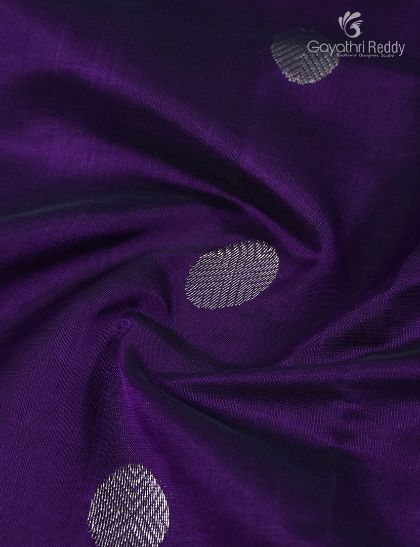 Pure Arani Sico Saree in Deep Violet and Baby Pink