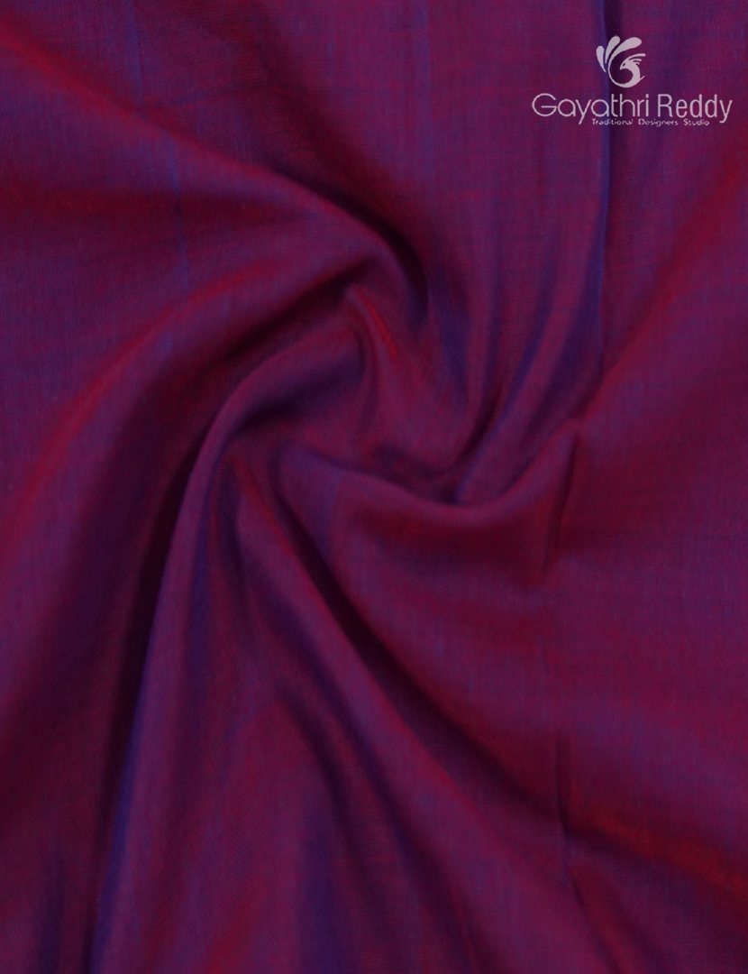 Pure Narayanpet Cotton Saree in Magenta Pink