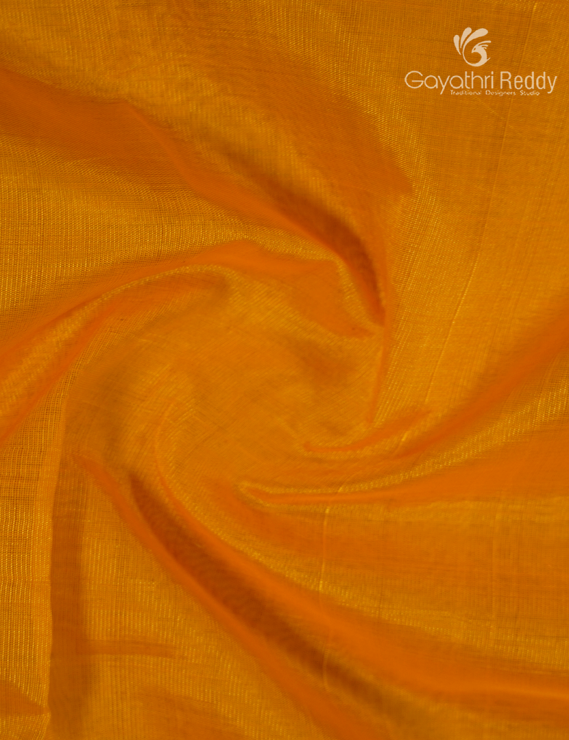 Pure Mangalagiri Langa Voni Set in Yellow