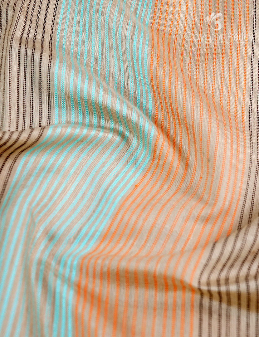 Pure Khadi Pattu Saree in Pastel Sandalwood