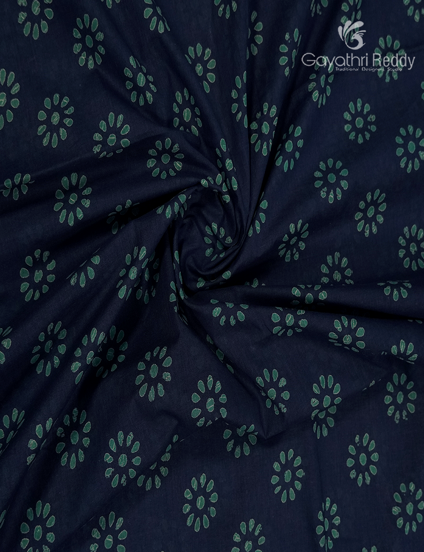 Vidharbha Cotton Saree in Indigo Blue