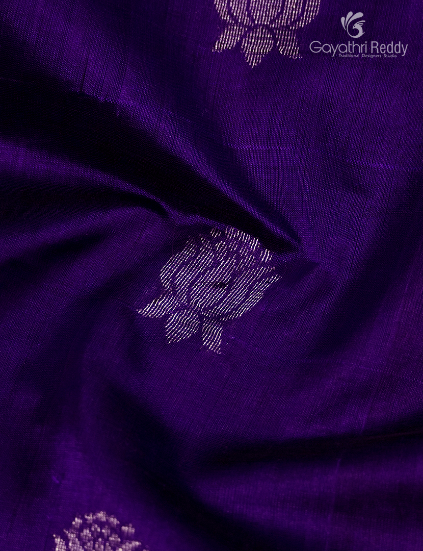 Pure Arani Sico Saree in Deep Purple and Pink