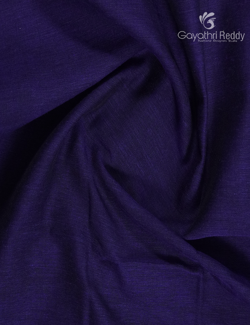 Jamdani Cotton Saree in Deep Ink Blue