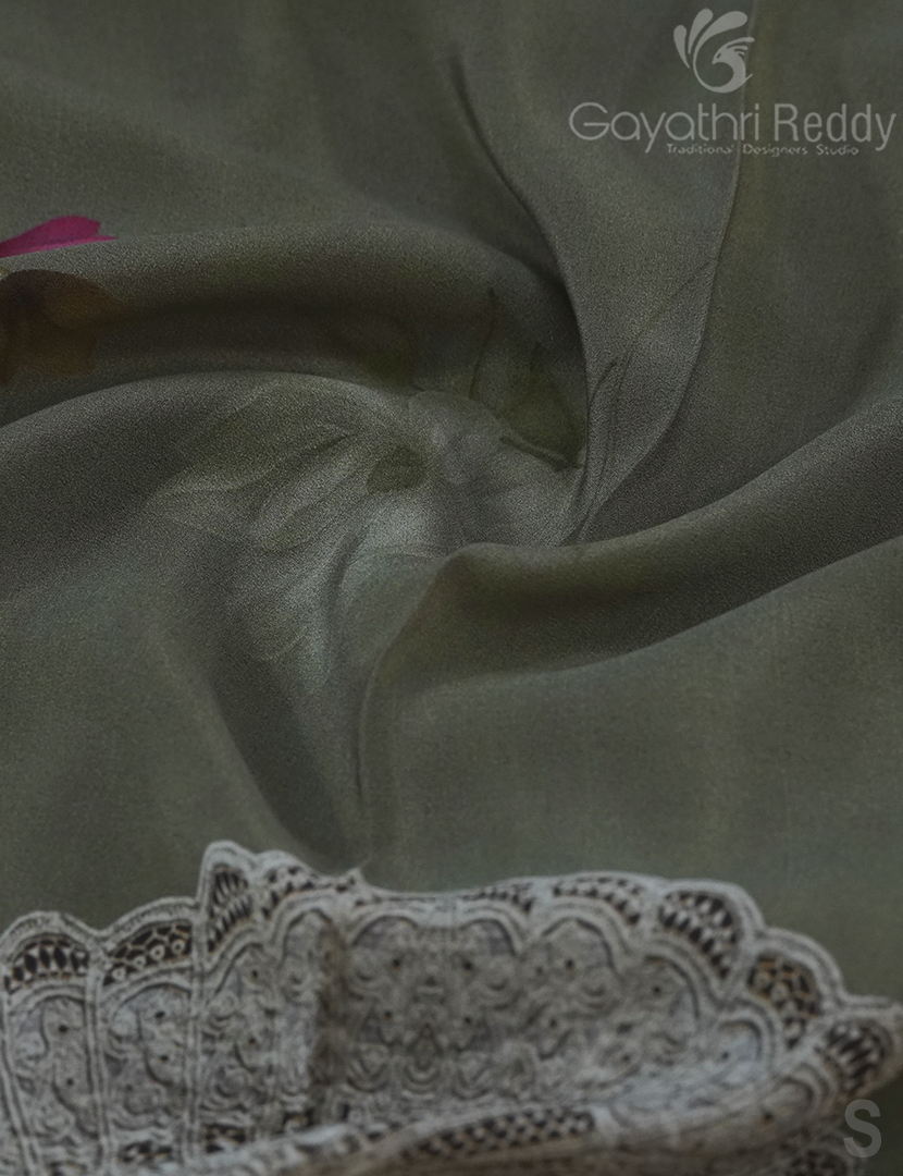 PURE CRAPE PRINTED SAREE-PCP14