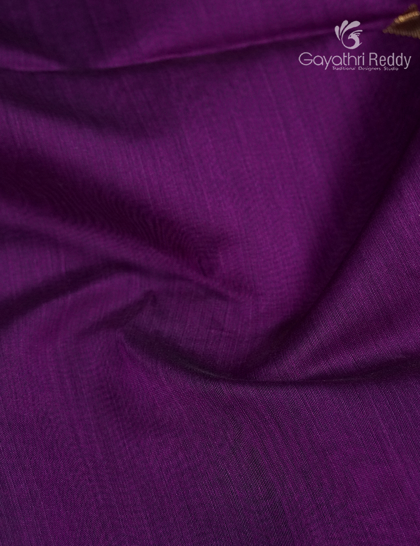 Pure Chanderi Sico Saree in Purple