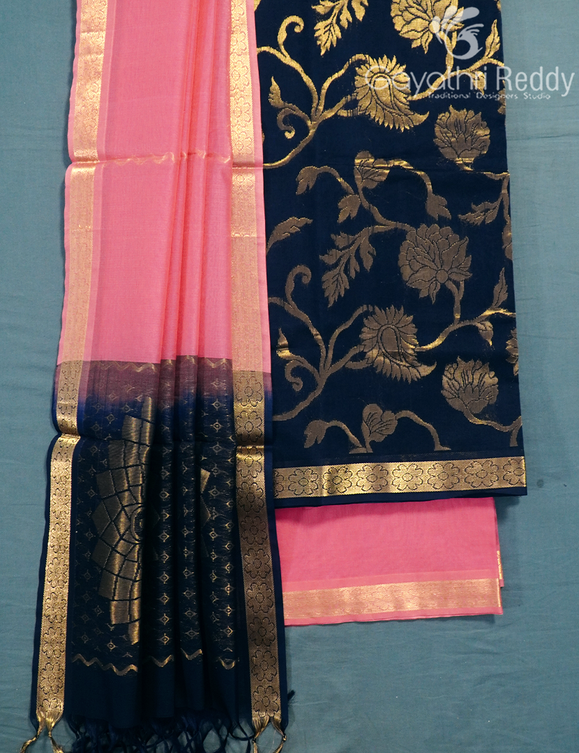 PURE KANCHI PATTU (D.M) 3PC-KPDM61