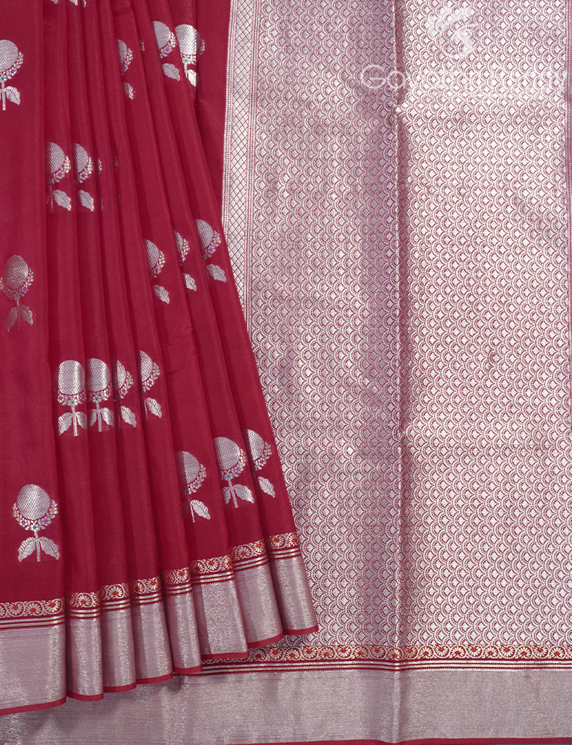 BANARAS MANGO SILK SAREE-PRM879