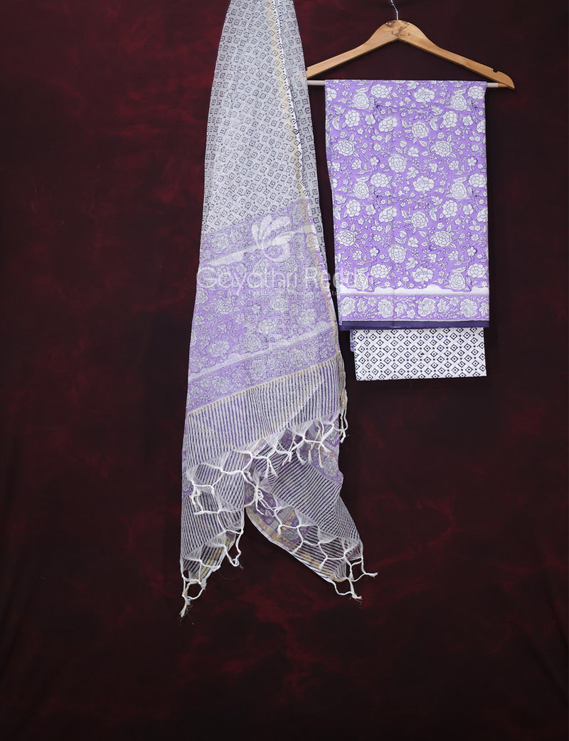 Purple Color Plain Poly Suede Dress Material Fabric - Charu Creation
