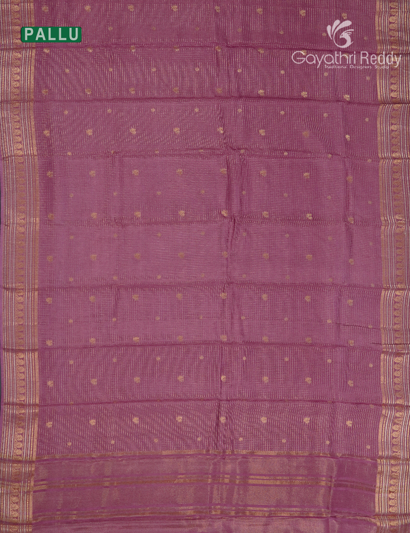 Semi Mysore Crepe Saree in Onion Pink