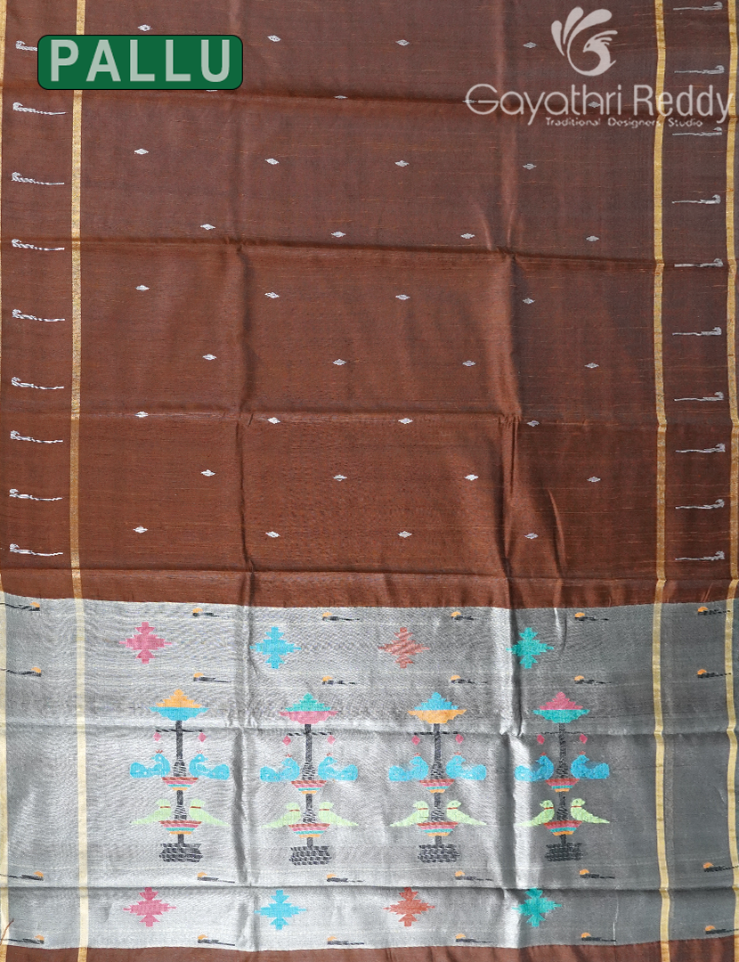 PURE KHADI PATTU SAREE-KHP1338