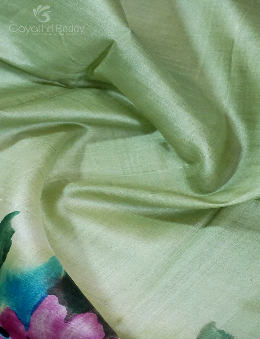 PURE DESI TUSSAR SILK HAND PAINTED-TS791