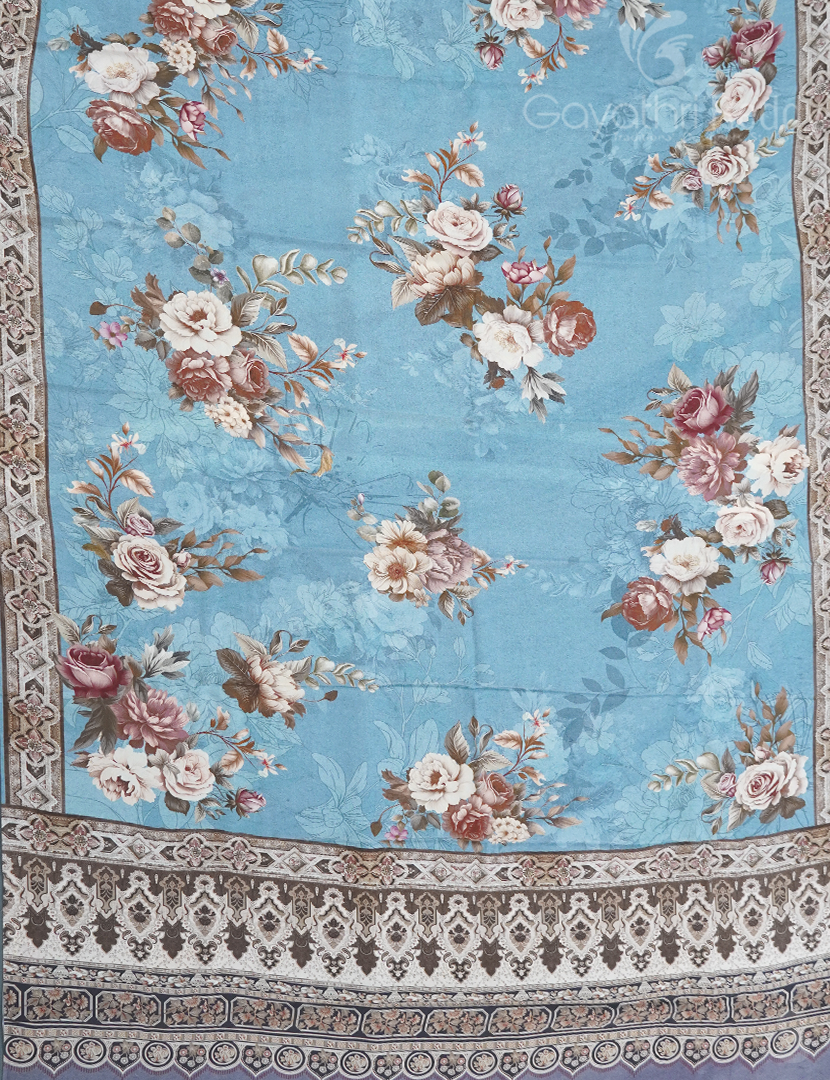 PURE CRAPE PRINTED SAREE-PCP15