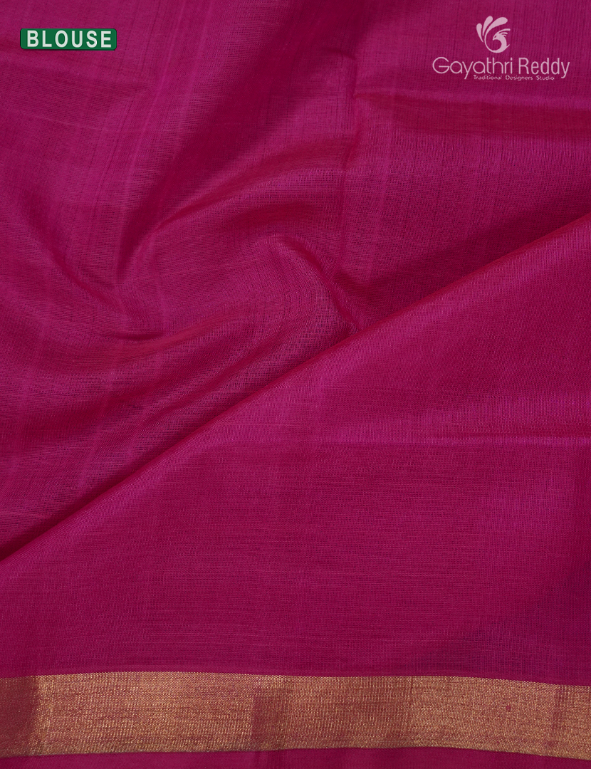 Pure Arani Sico Saree in Rani Pink