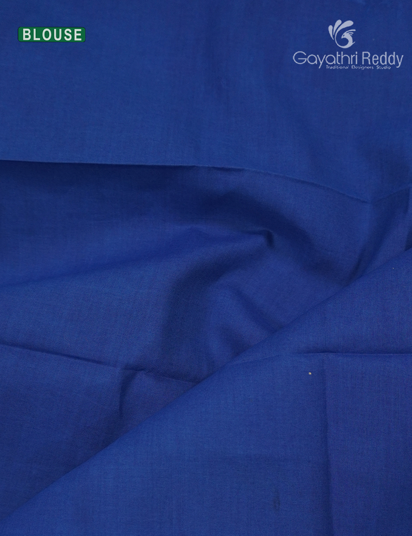 Premium Quality Cotton Kota Saree in Mehendi Green and Blue