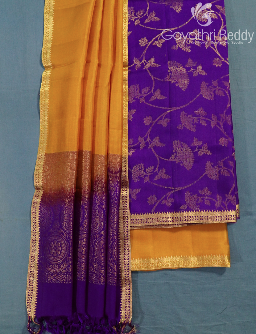 PURE KANCHI PATTU (D.M) 3PC-KPDM63
