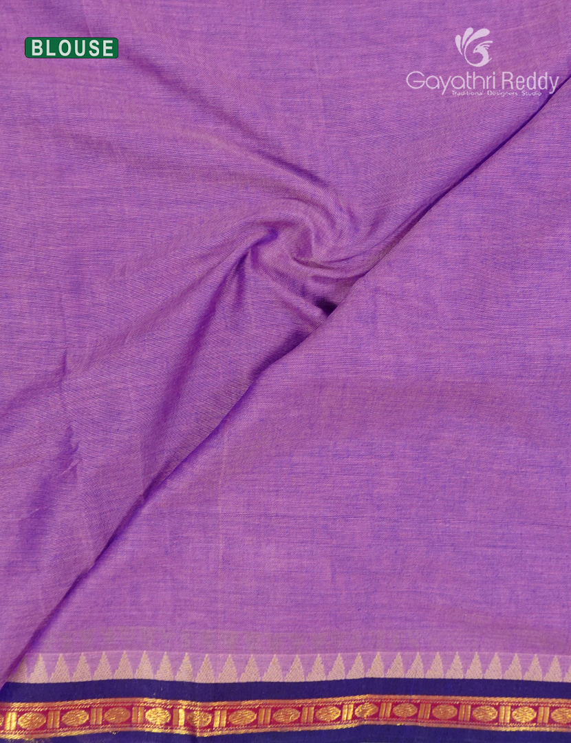 Pure Narayanpet Cotton Saree in Lilac