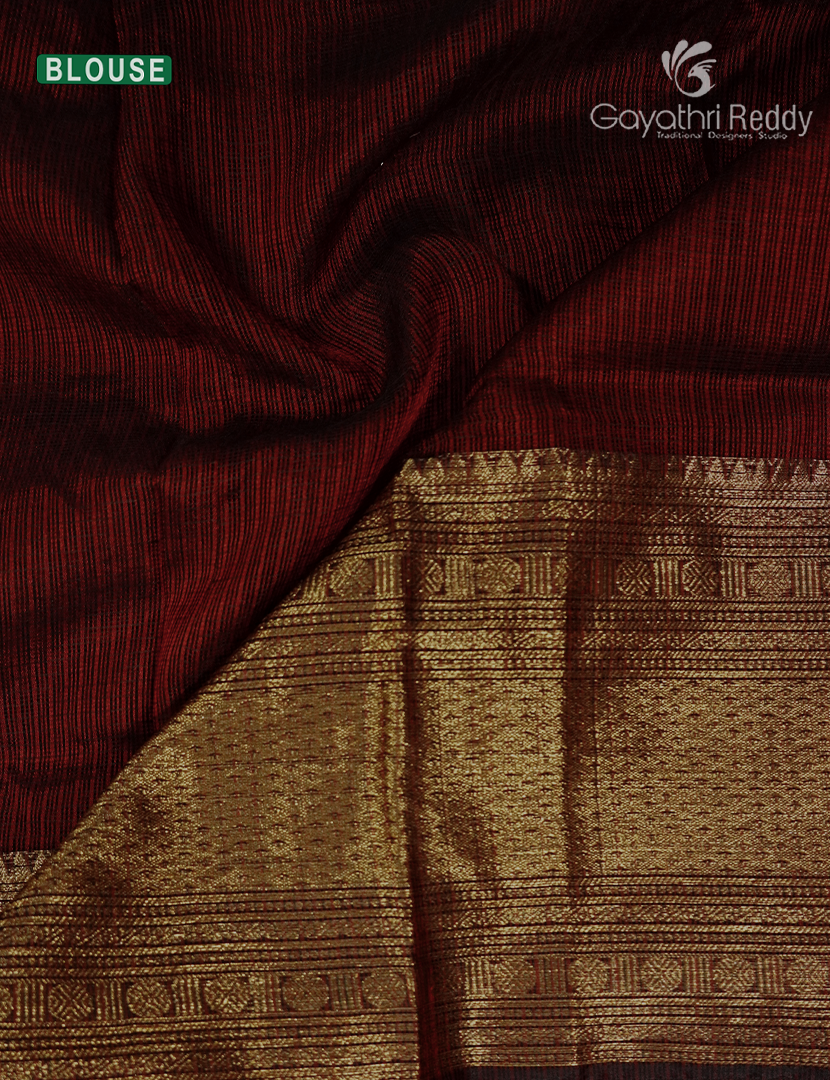 Pure Silk Kota Saree in Maroon