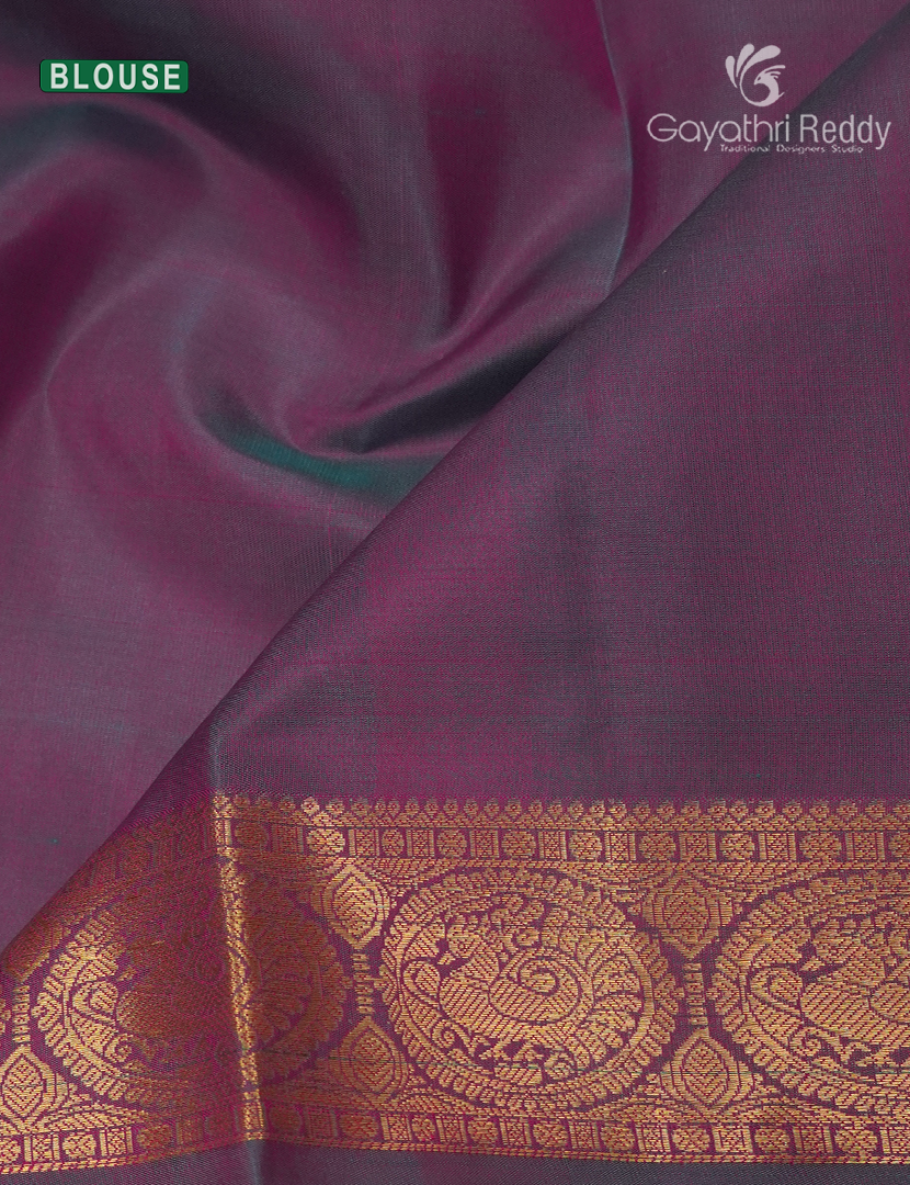 Pure Kanchipuram Silk Saree in Rose Pink