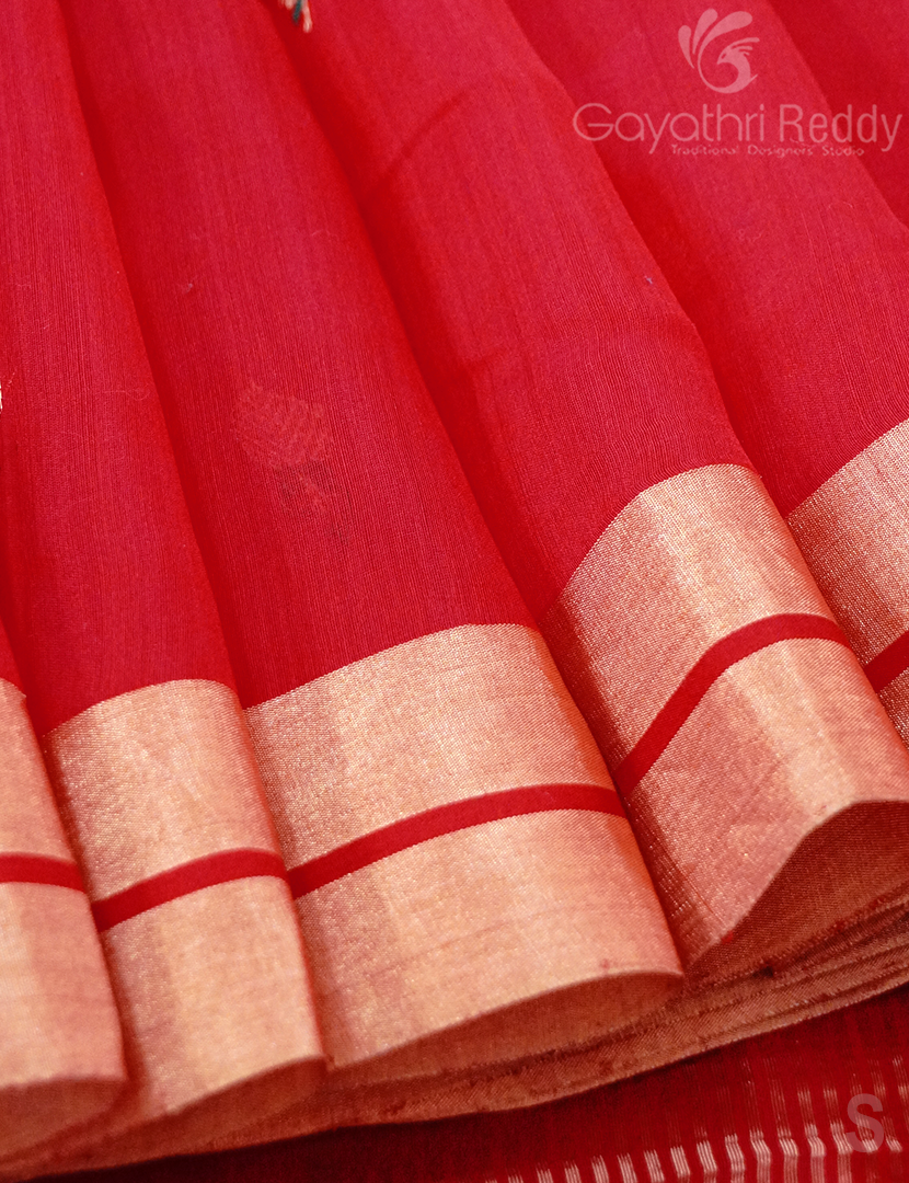 PURE CHANDERI SICO  SAREE-PCS652