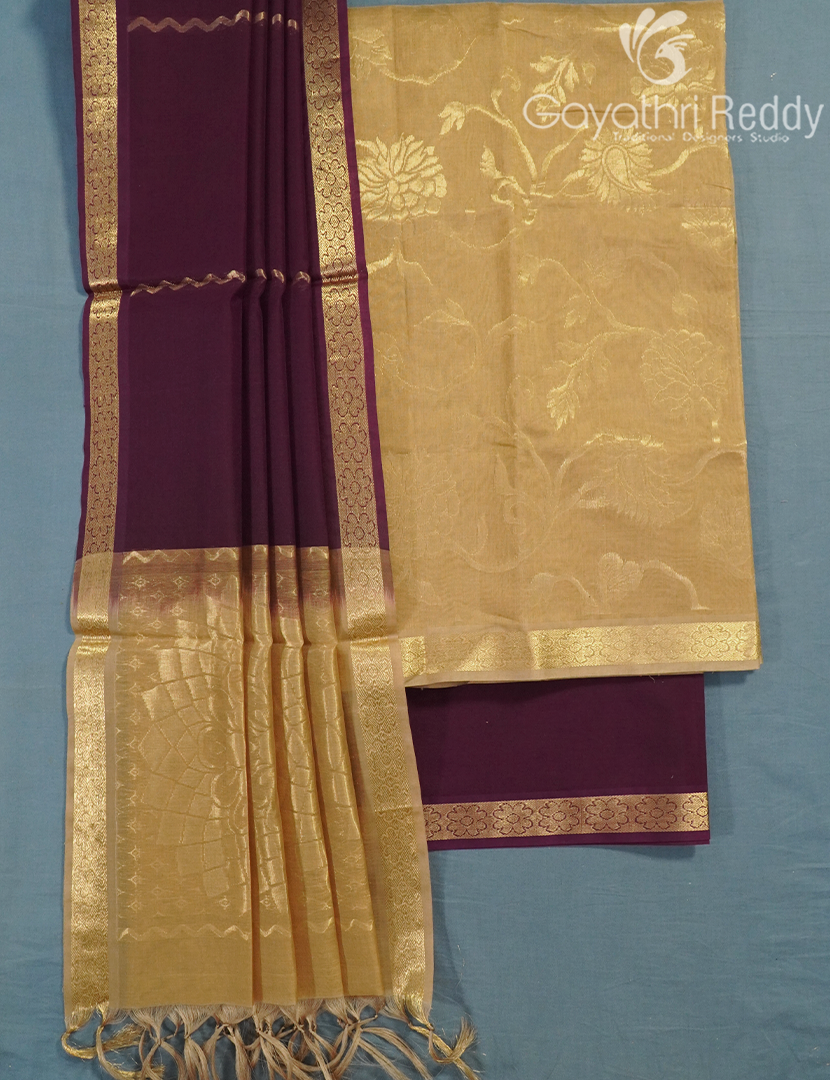 PURE KANCHI PATTU (D.M) 3PC-KPDM64