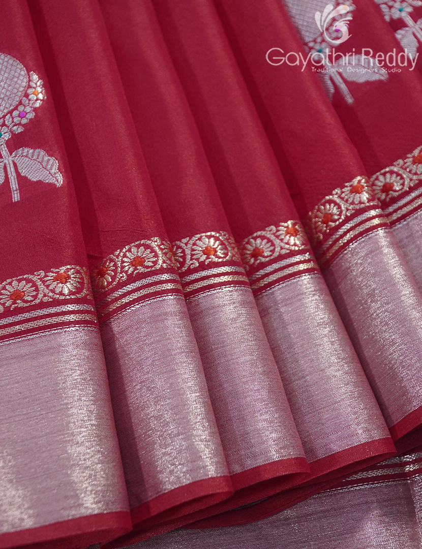 BANARAS MANGO SILK SAREE-PRM879