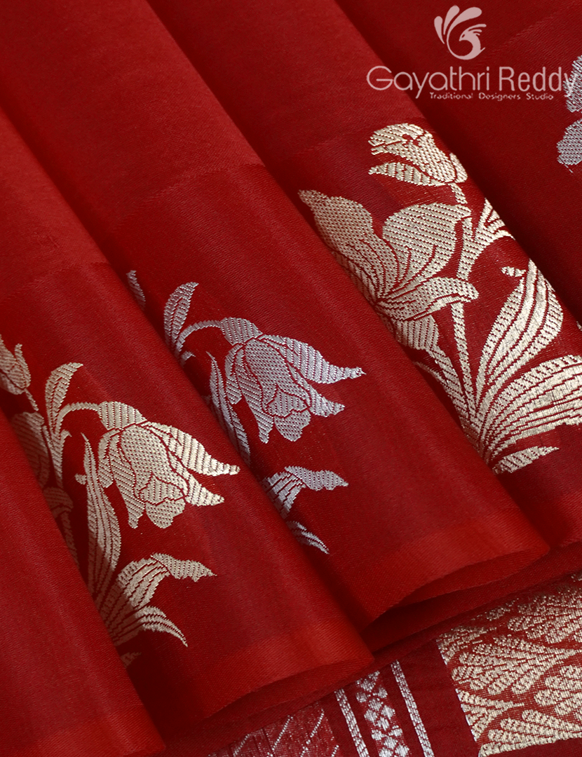 PURE BANARAS KORA SILK-BKS122