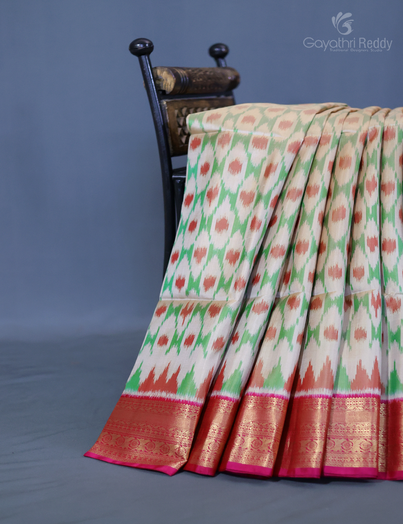 PURE KANCHI IKKAT PATTU-IP538