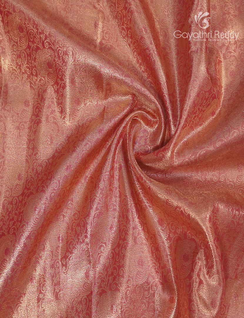 Semi Kanchipuram Silk Saree in Baby Peach