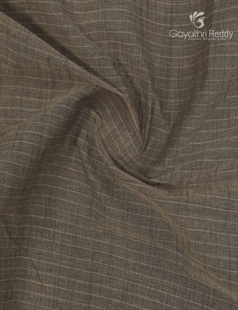 Pure Handloom Cotton Saree in Grey