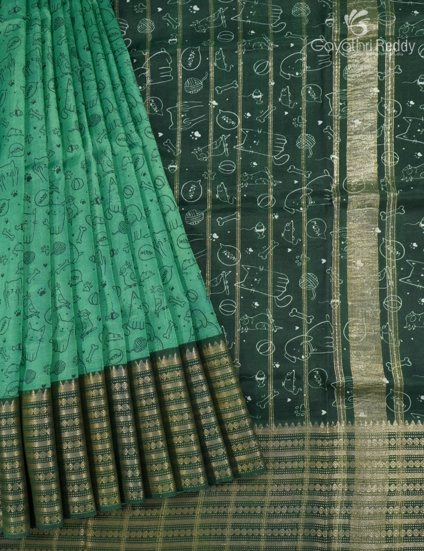 PURE MANGALAGIRI PATTU DIGITAL PRINTED-MGP1214