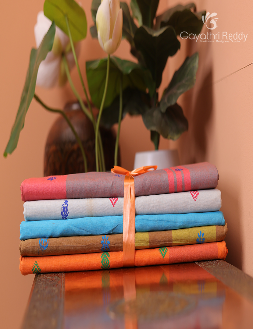 Silk Cotton Sarees Combo ( Set of 5 )