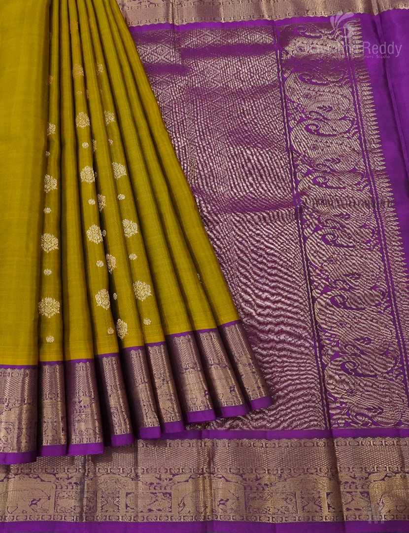 PURE KANCHI PATTU MEDIUM BORDER-KP7777