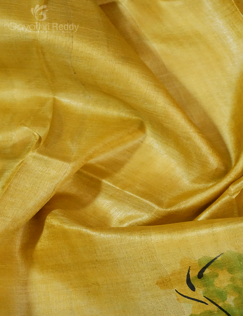 PURE DESI TUSSAR SILK HAND PAINTED-TS792