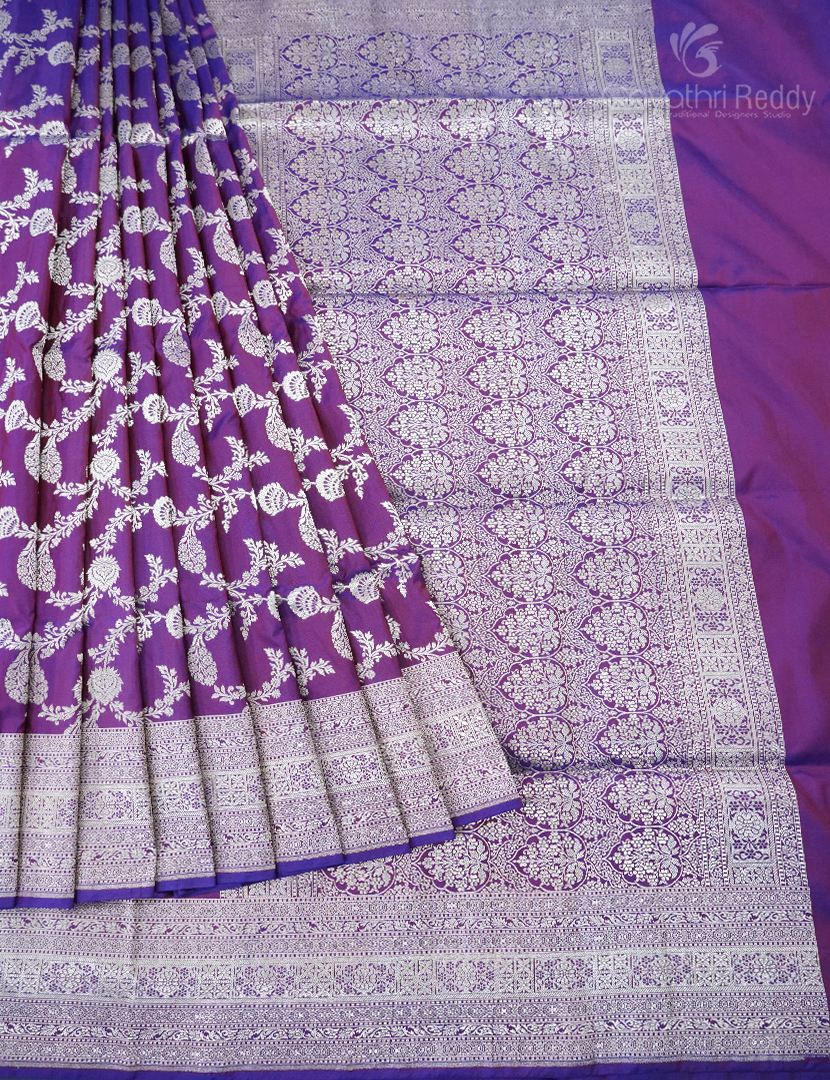 PURE BANARAS KATAN SILK JAAL-BP1106
