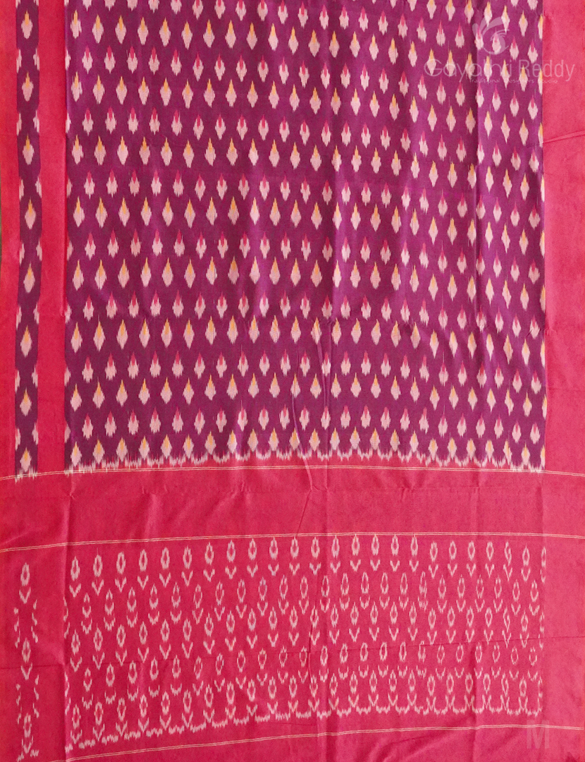 PURE IKKAT COTTON (WITHOUT BLOUSE)-IKC1011