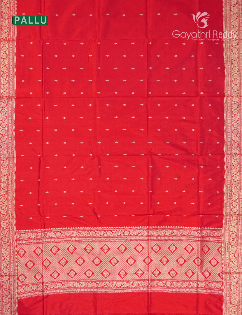 Pure Banaras Katan Silk Saree in Red