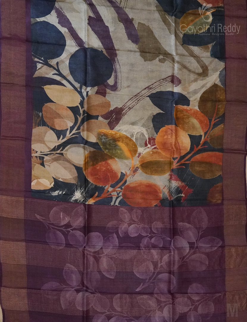 PURE DESI TUSSAR ORGANIC PRINTED-TS1141