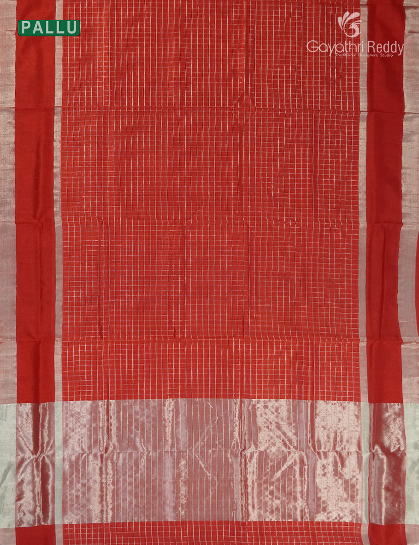 Pure Arani Sico Saree in Red