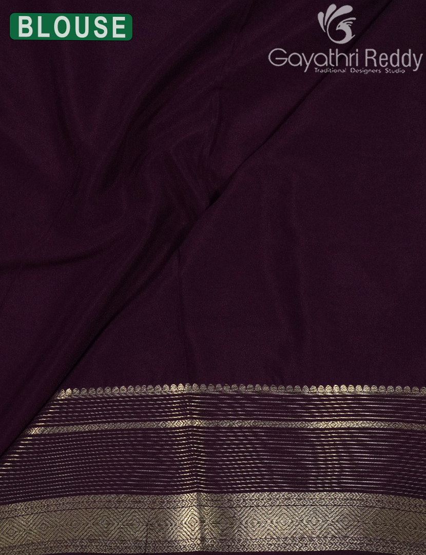 SEMI MYSORE CREPE SAREE-SMC371