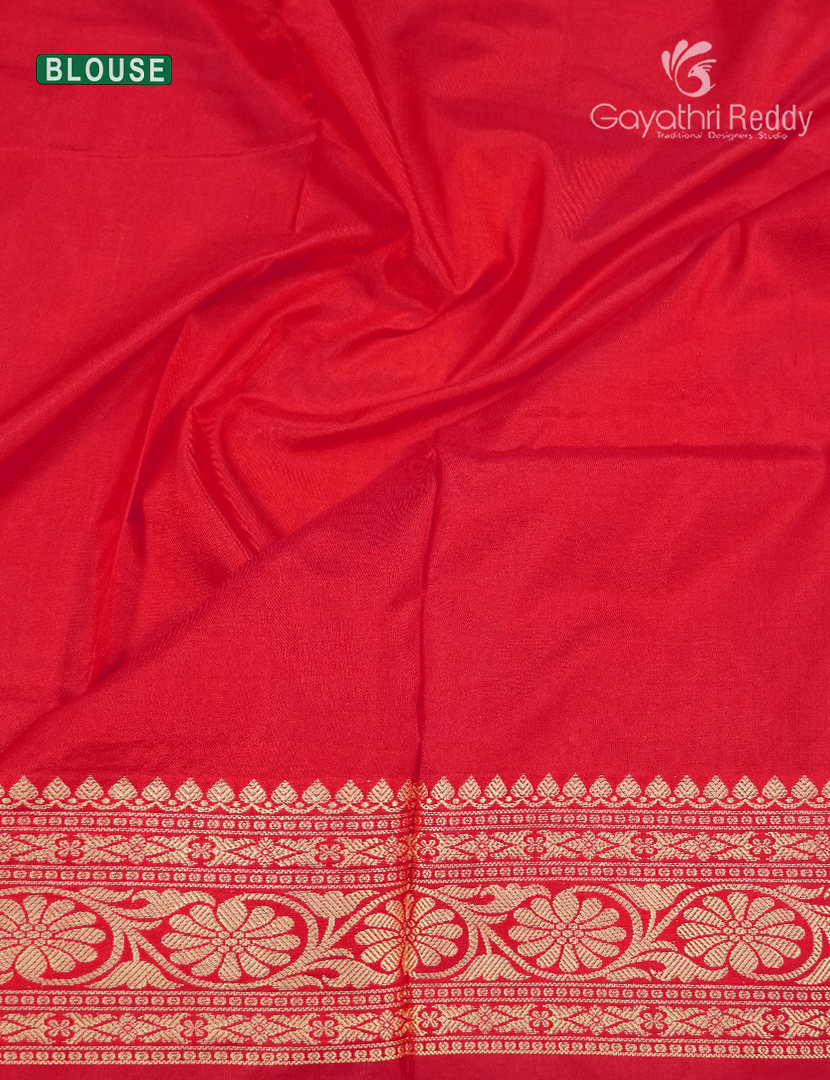 Pure Banaras Katan Silk Saree in Red