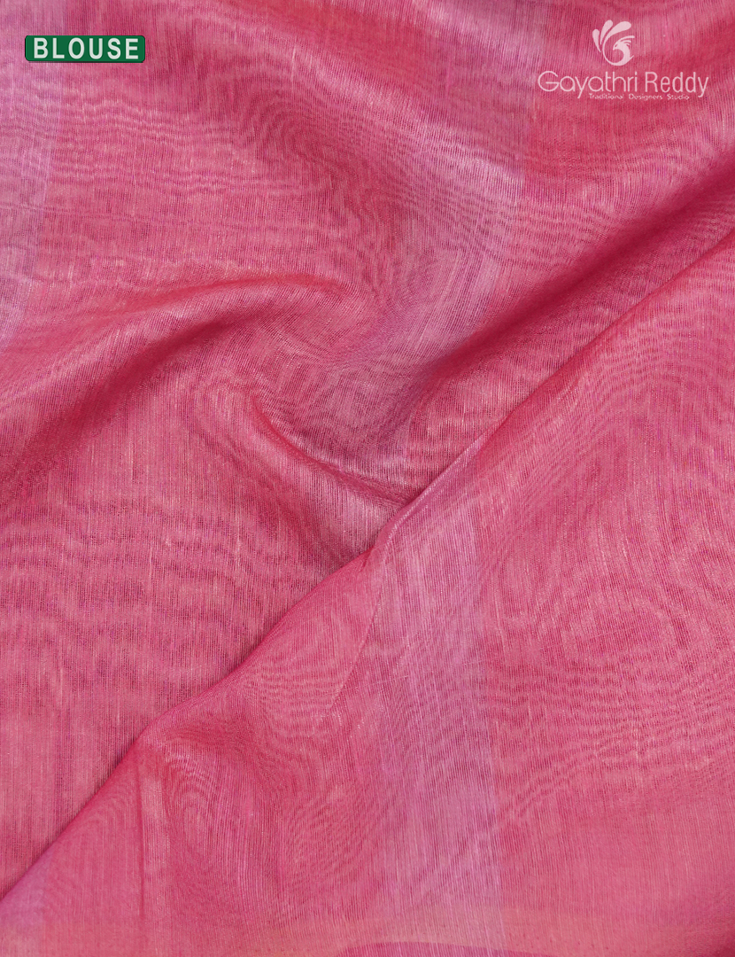 Pure Linen Saree in Cream