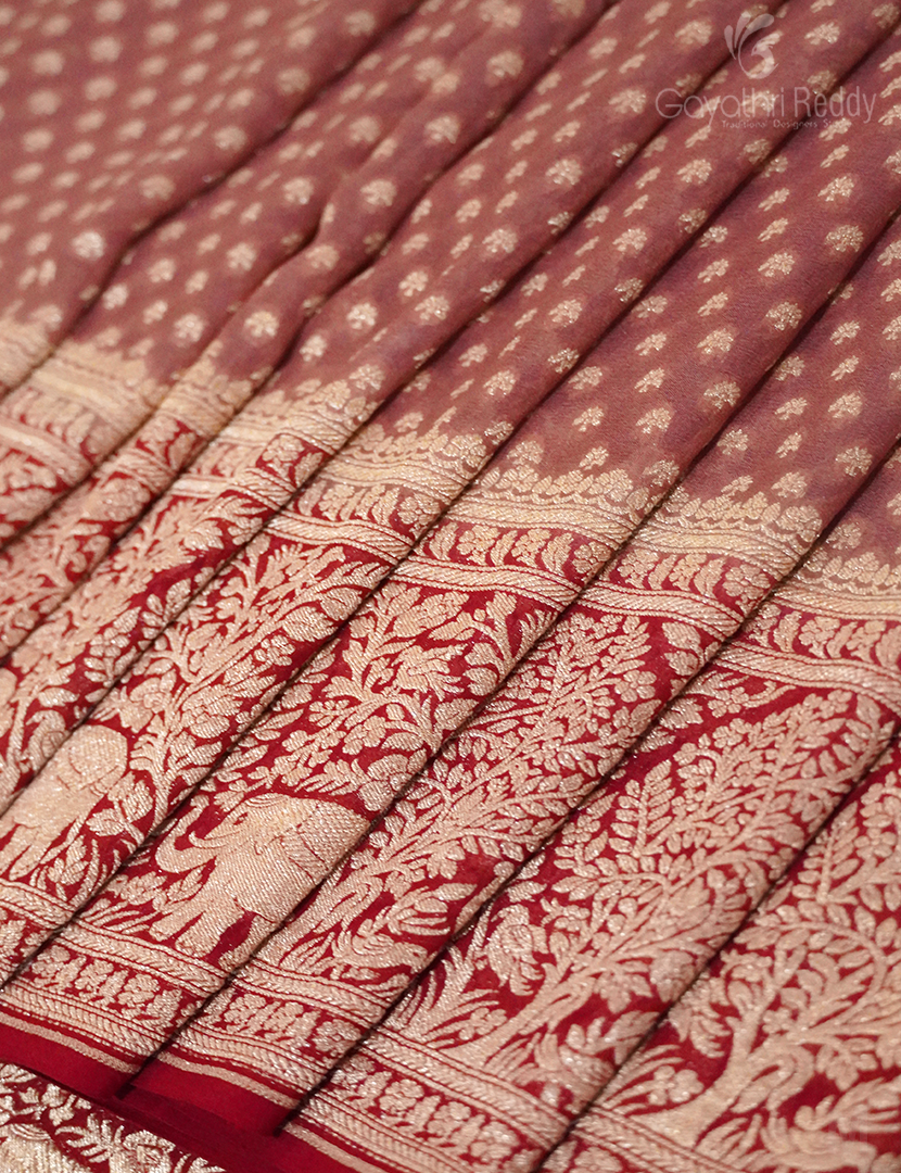 PURE BANARAS GEORGETTE KADDI-BG631