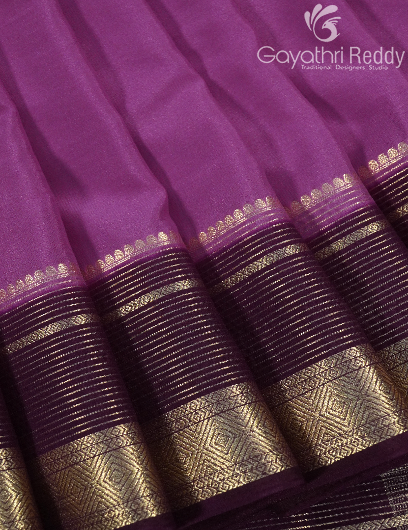 SEMI MYSORE CREPE SAREE-SMC371