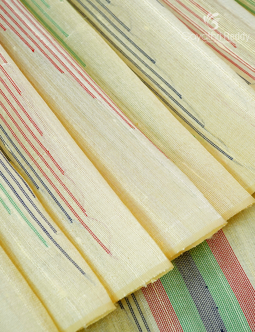 Pure Khadi Pattu Saree in Pastel Pista Green