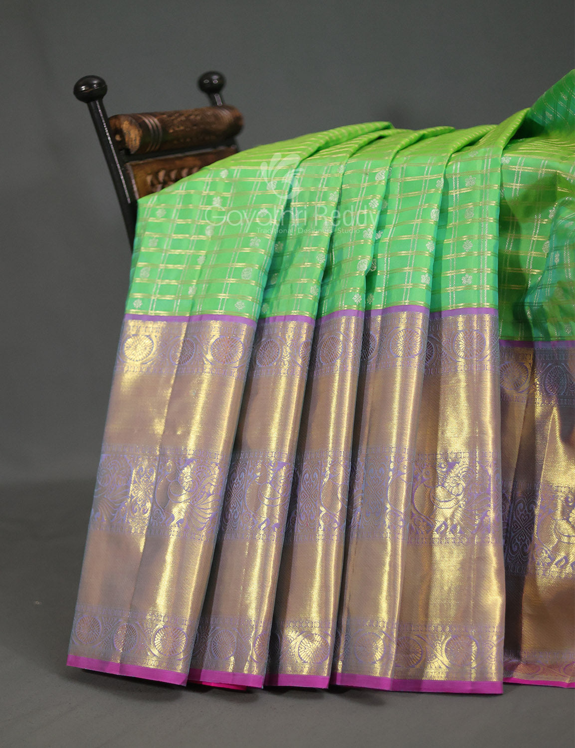 PURE KANCHI PATTU LEHENGAS(FREE SIZE)-KPL415