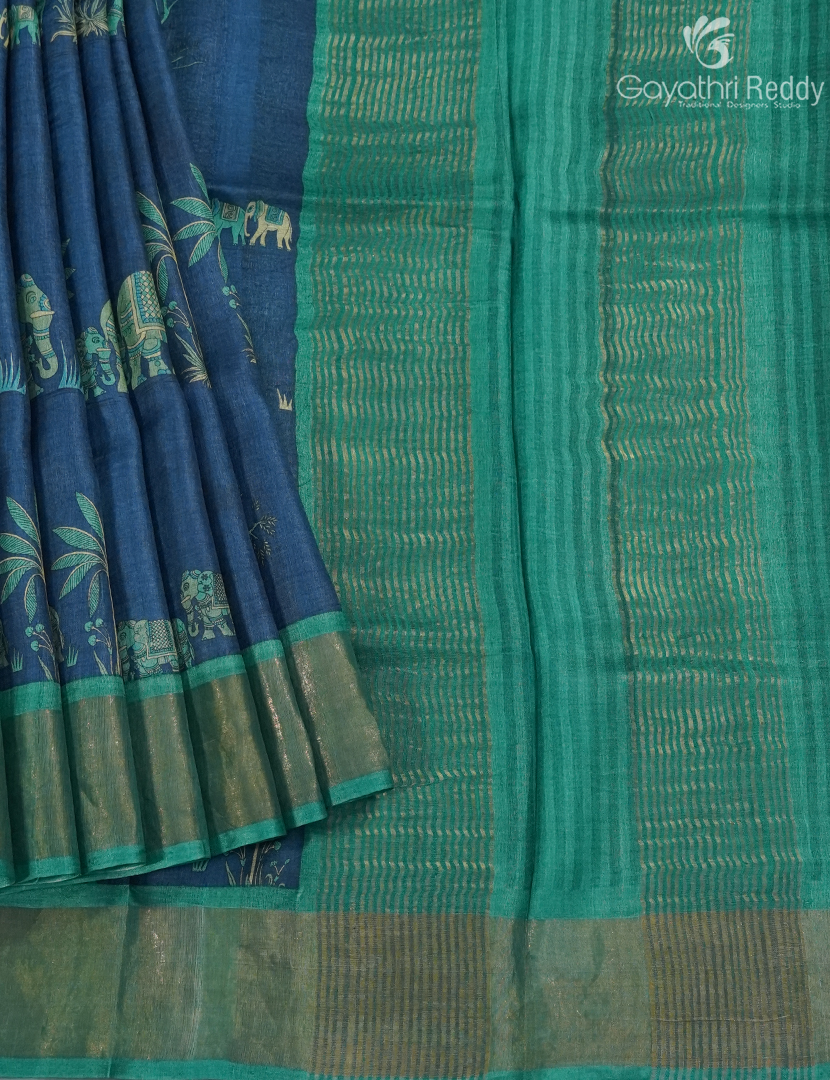 PURE DESI TUSSAR SILK SAREE-TS1569