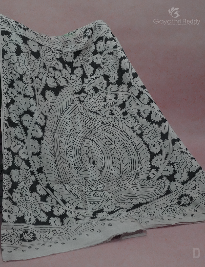 PURE KALAMKARI  KADI  SILK -KKS2